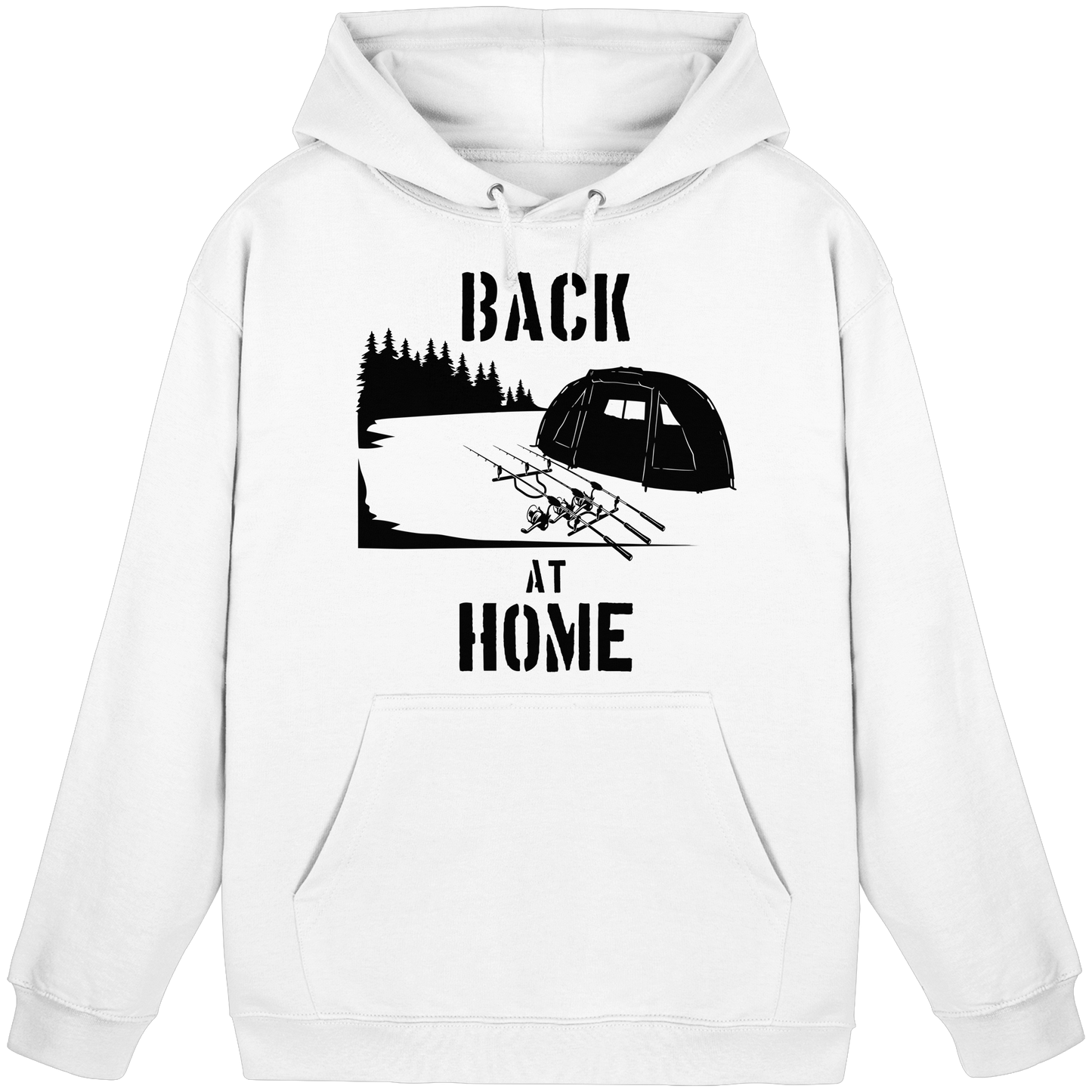 Back at Home Angler Karpfenangeln Karpfen Hotspot Angelplatz Angeln KaPu Hoodie