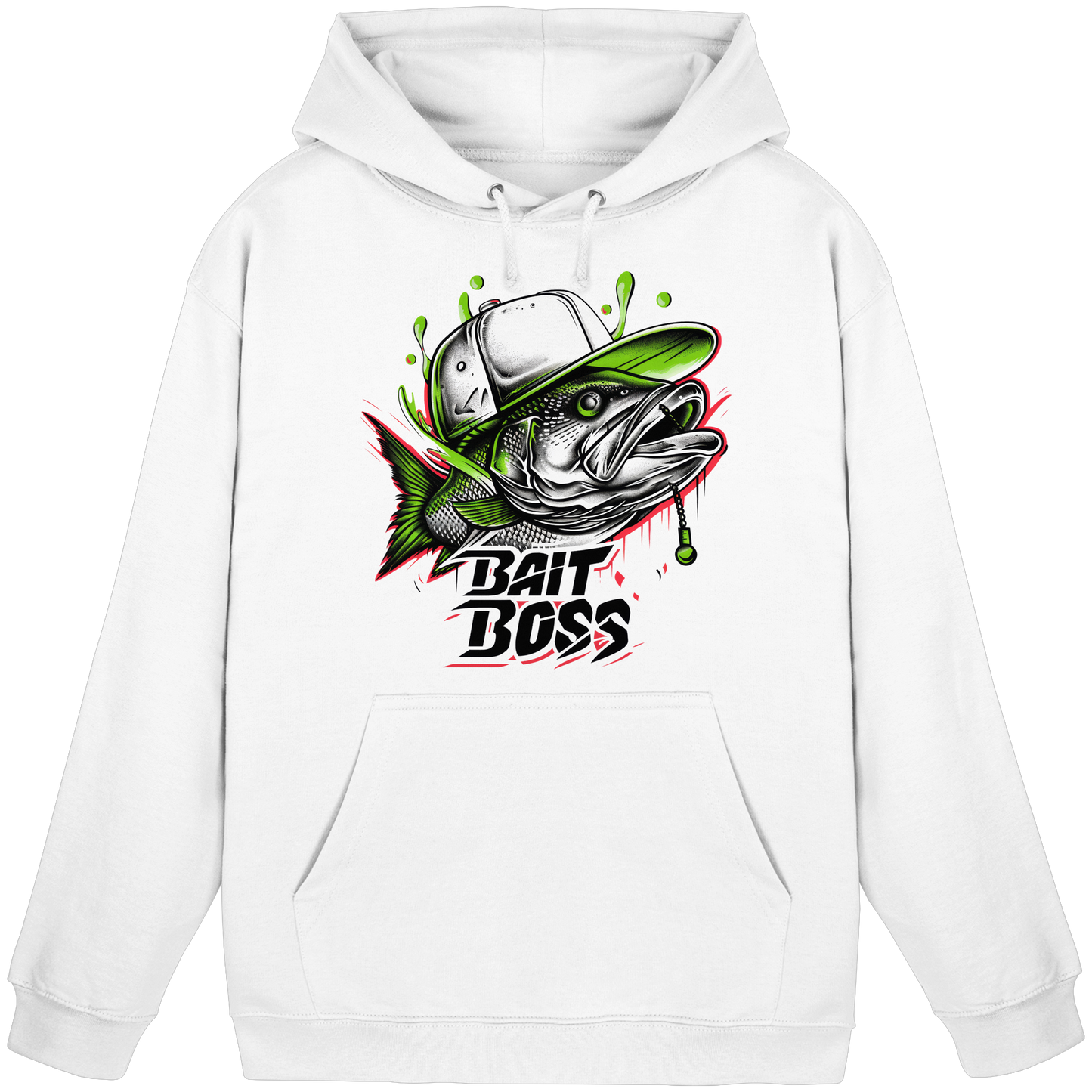 Bait Boss Hoodie – Angler KaPu Fishing Bass Barsch Köder Angeln