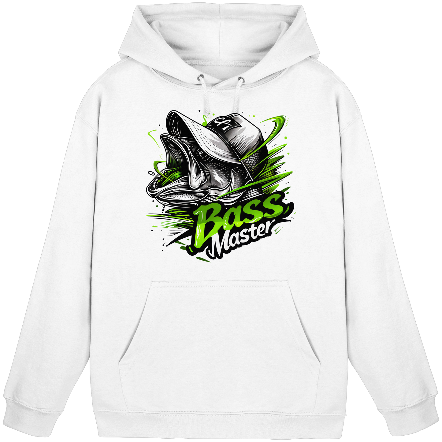 Bass Master Hoodie Barsch Schwarzbarsch Angler Fishing Raubfisch Angeln
