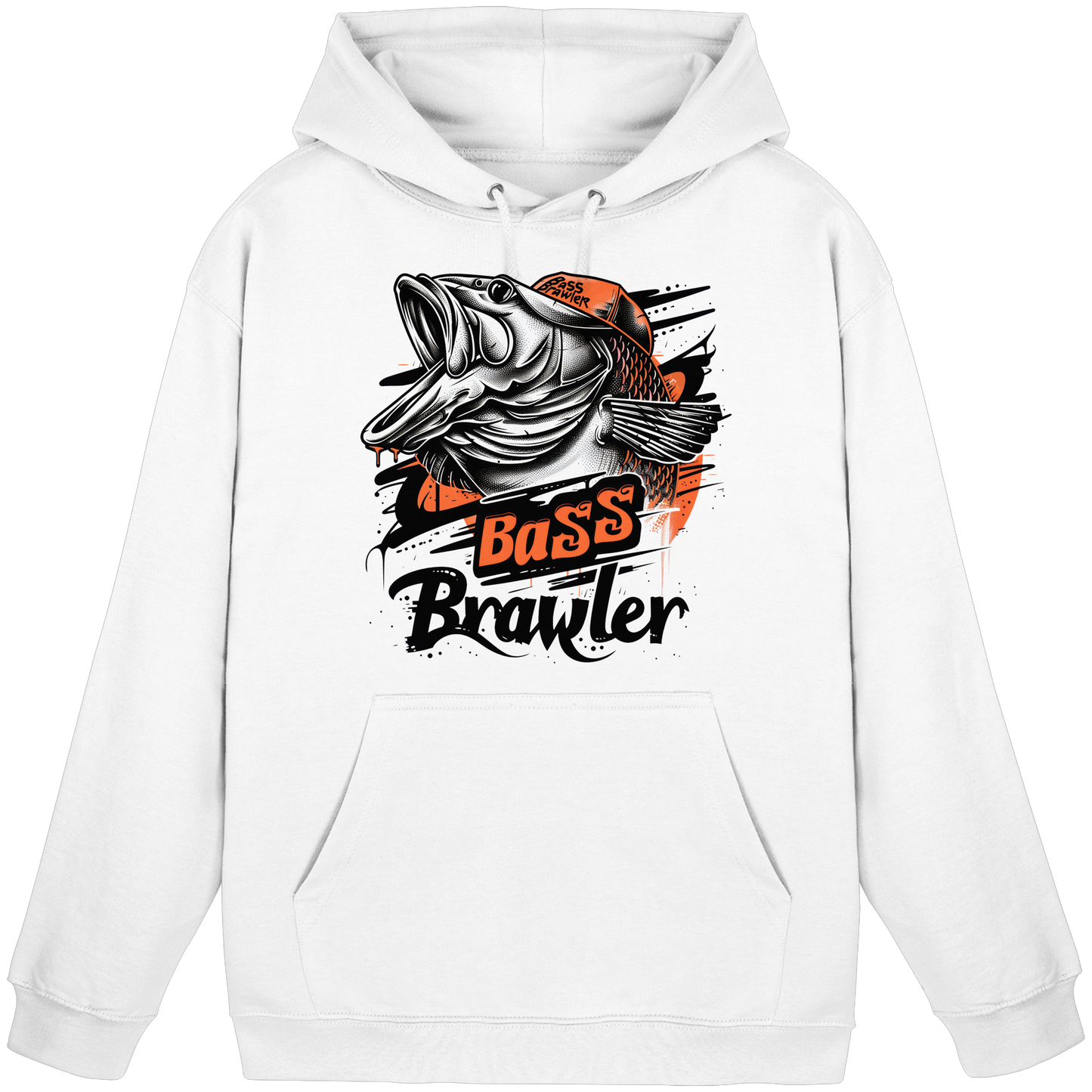 Bass Brawler Hoodie / KaPu – Barsch Angler Fishing Raubfisch Angeln