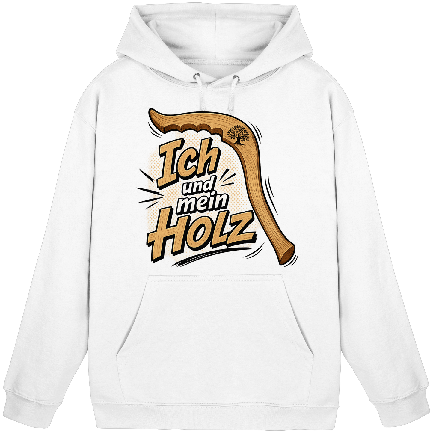 Wallerholz „Ich und mein Holz“ Wallerangler & Welsangler KaPu Hoodie