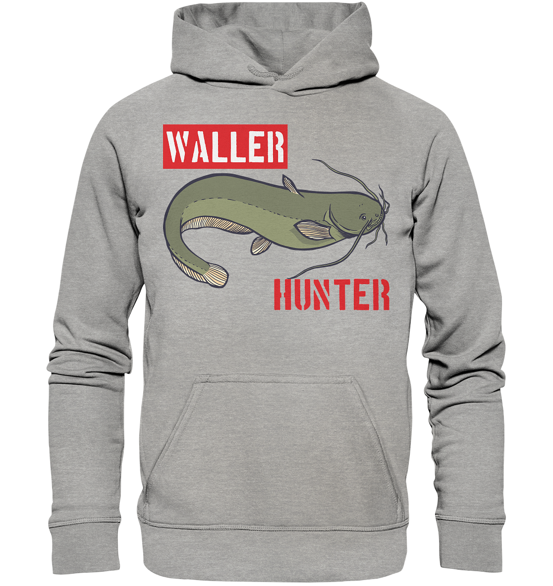 Waller Hunter - Wels Angler - Basic Unisex Hoodie