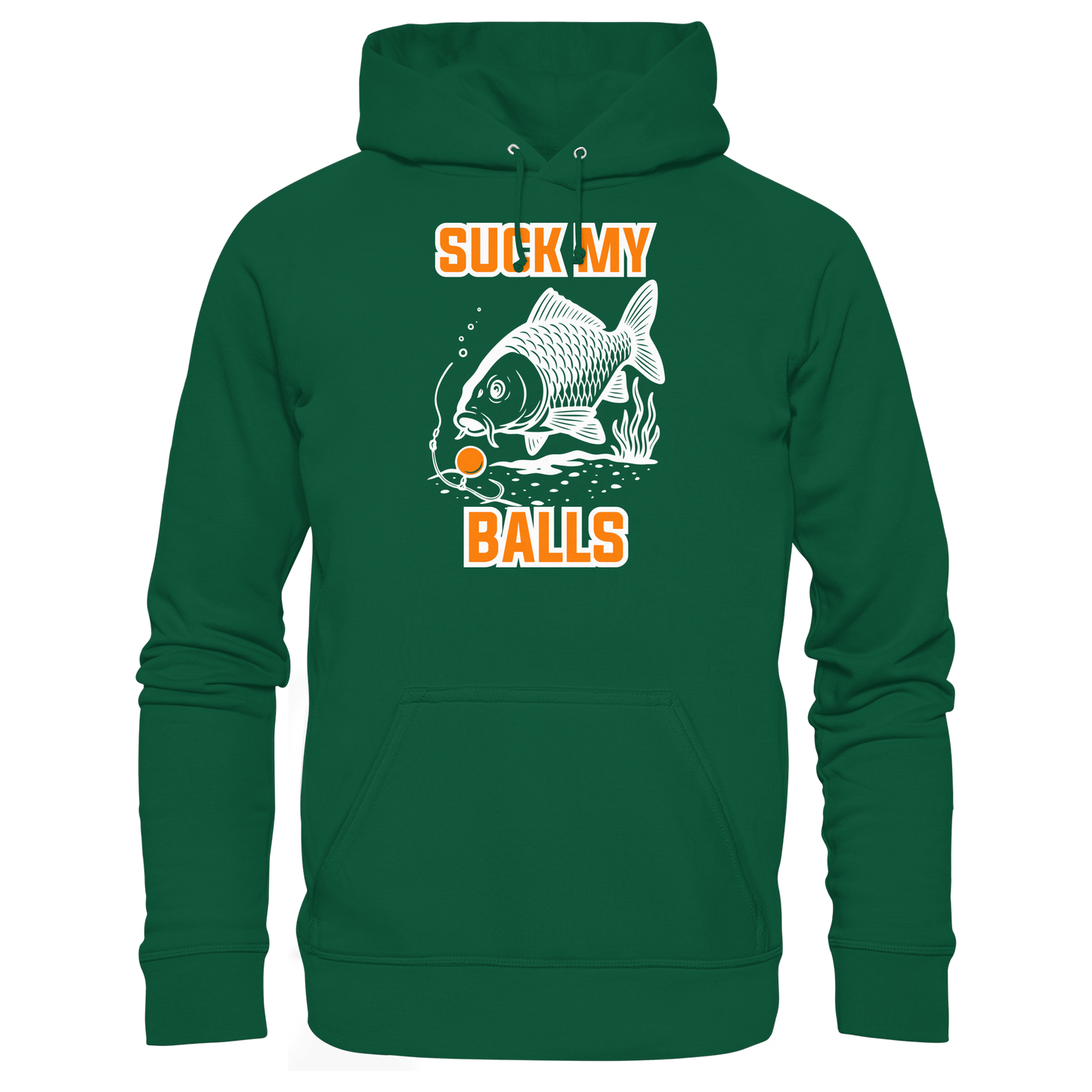 SUCK MY BALLS - Carp Fishing Hunter Karpfen Angeln Angler Boilies  Hoodie KaPu