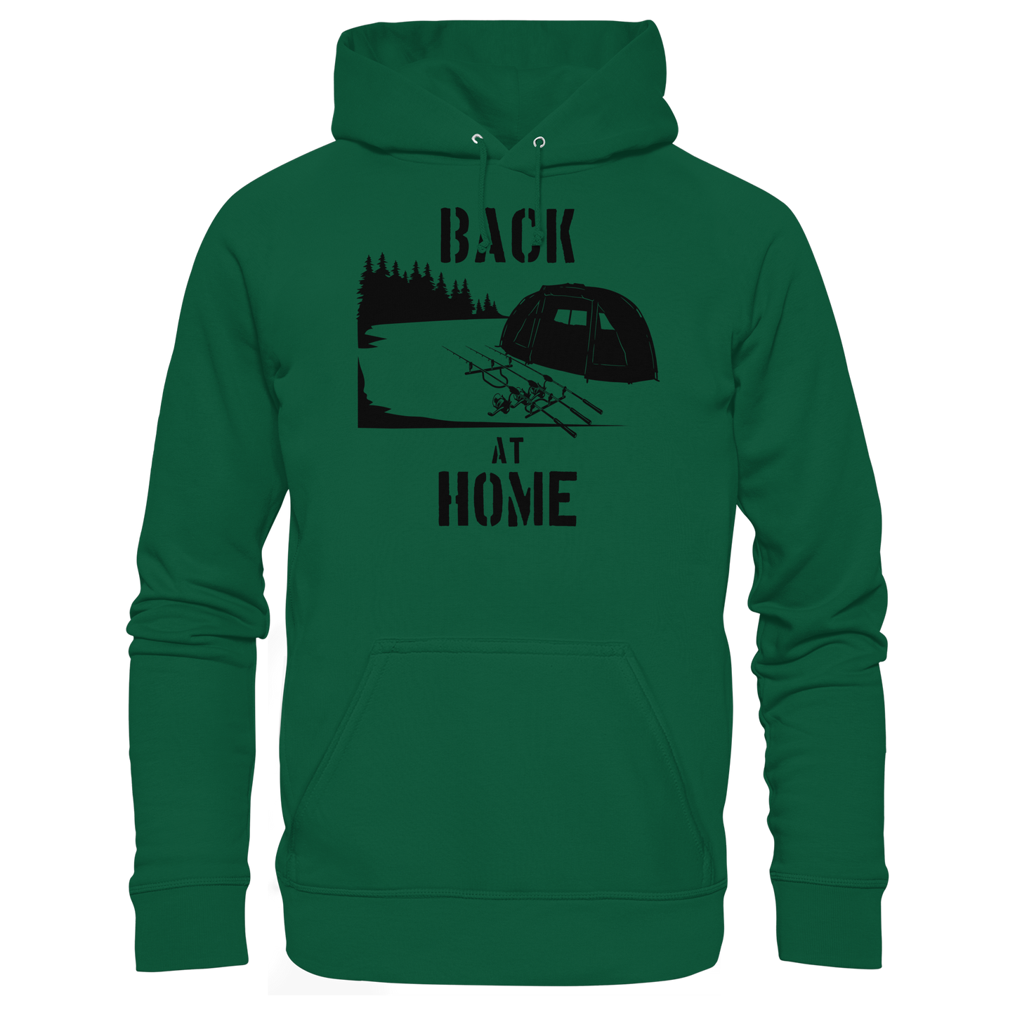 Back at Home Angler Karpfenangeln Karpfen Hotspot Angelplatz Angeln KaPu Hoodie