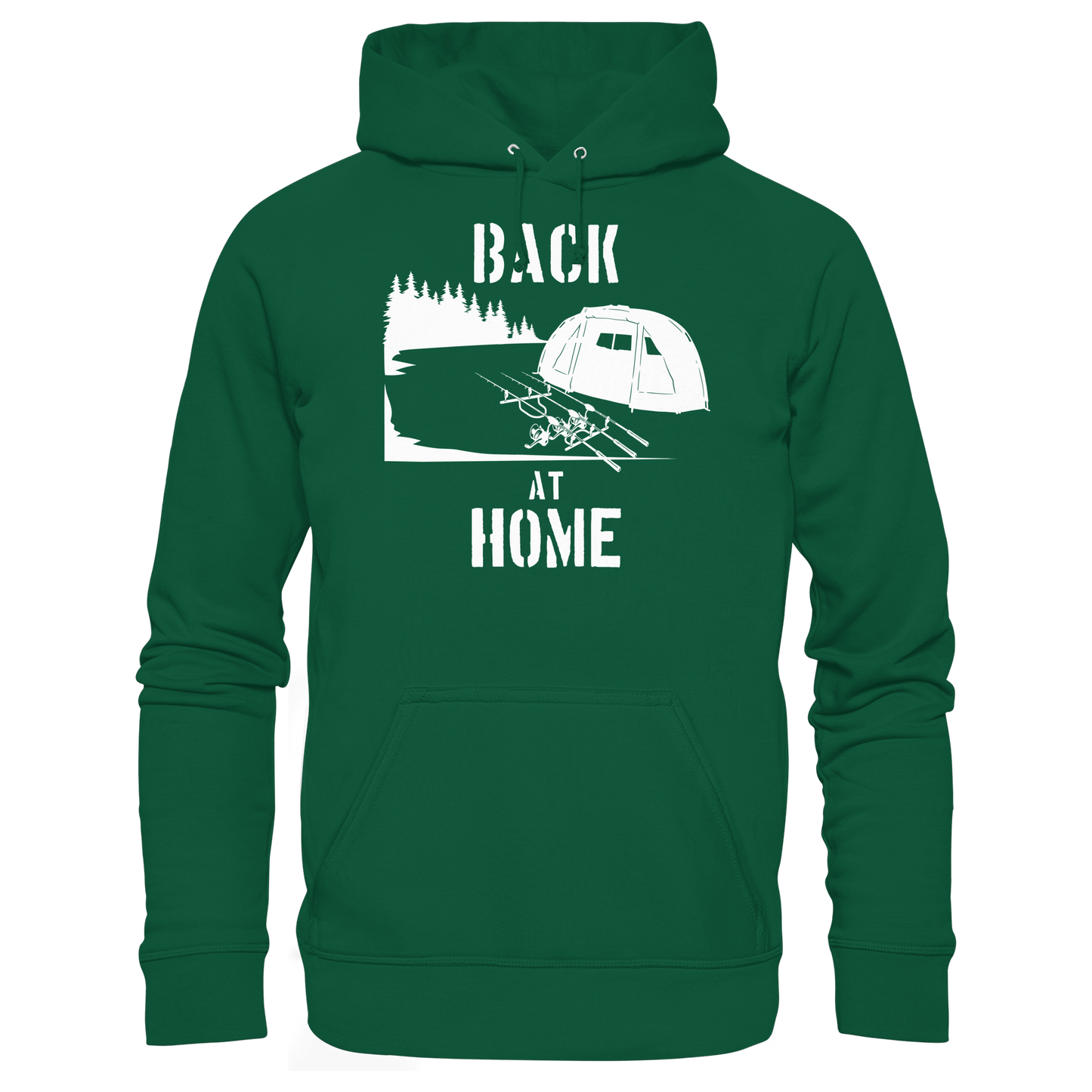 Back at Home Angler Karpfenangeln Karpfen Hotspot Angelplatz Angeln KaPu Hoodie