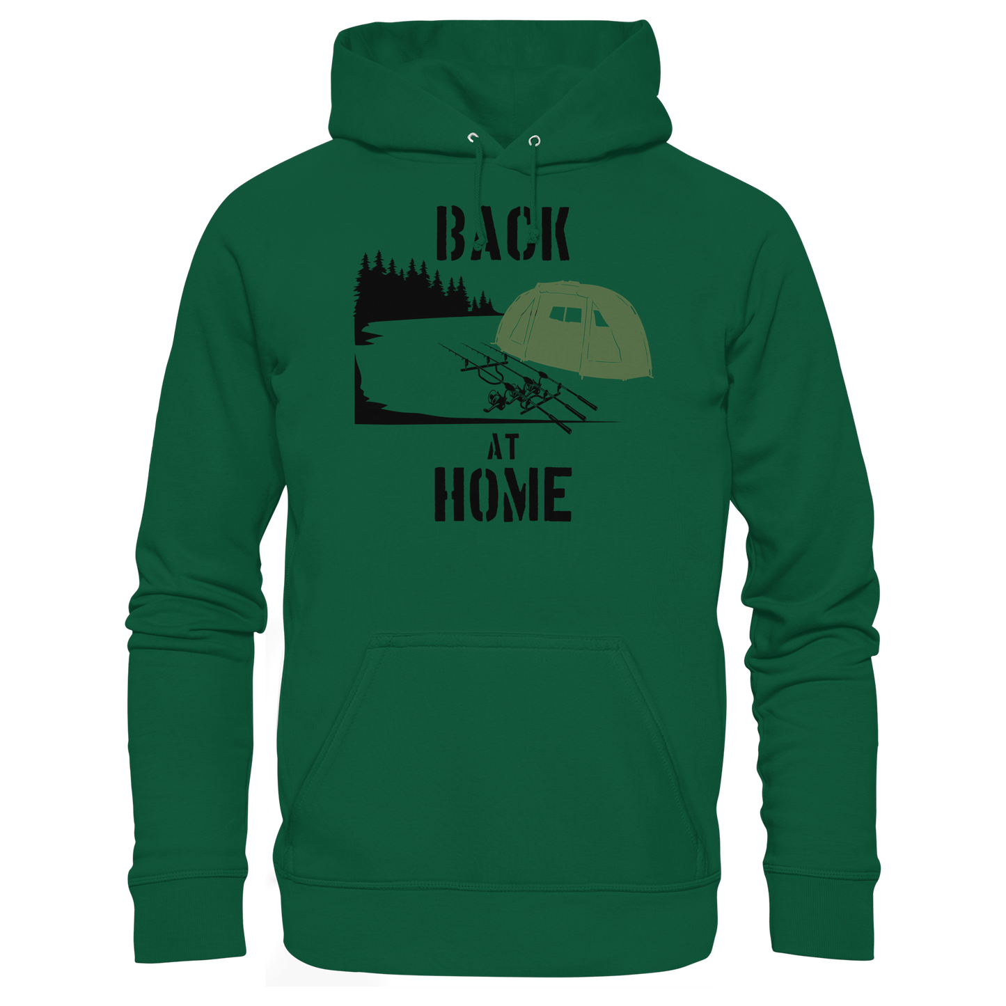 Back at Home Angler Karpfenangeln Karpfen Hotspot Angelplatz Angeln KaPu Hoodie Carp