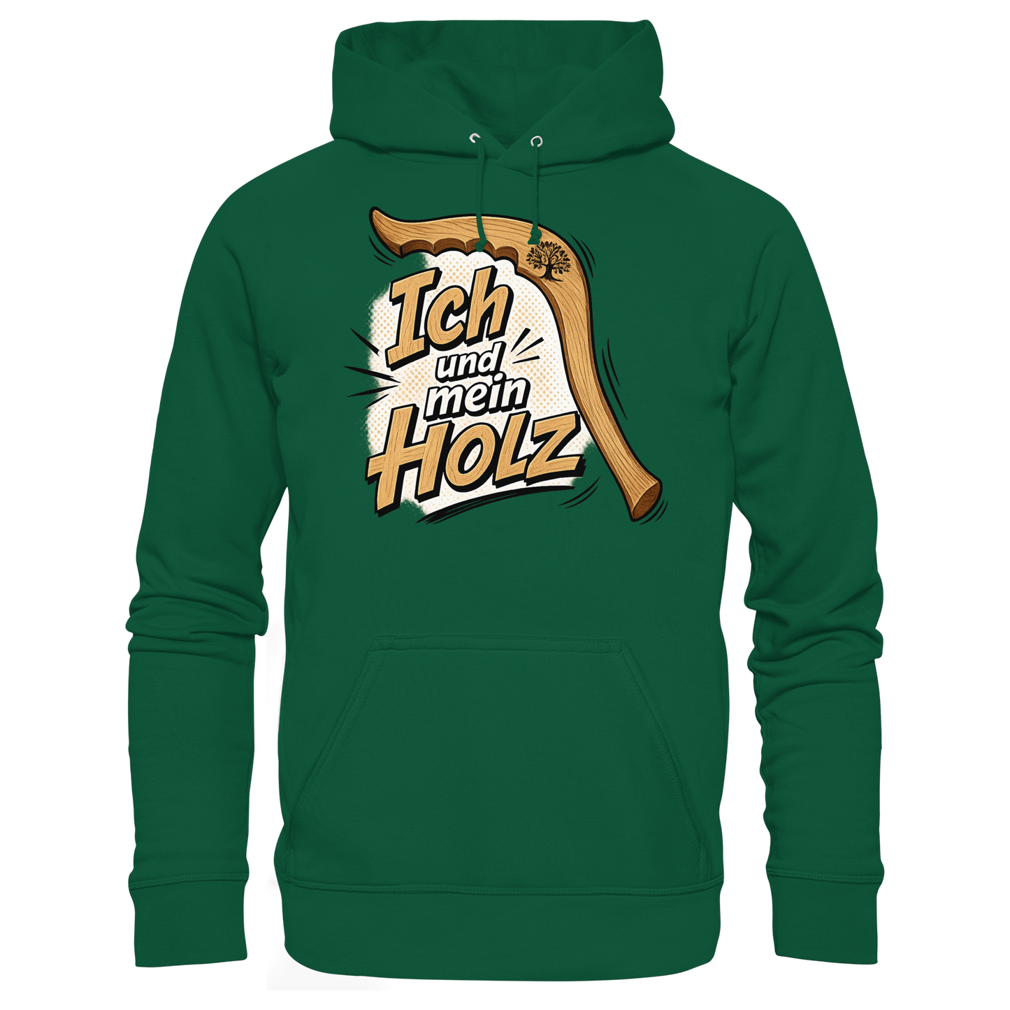 Wallerholz „Ich und mein Holz“ Wallerangler & Welsangler KaPu Hoodie
