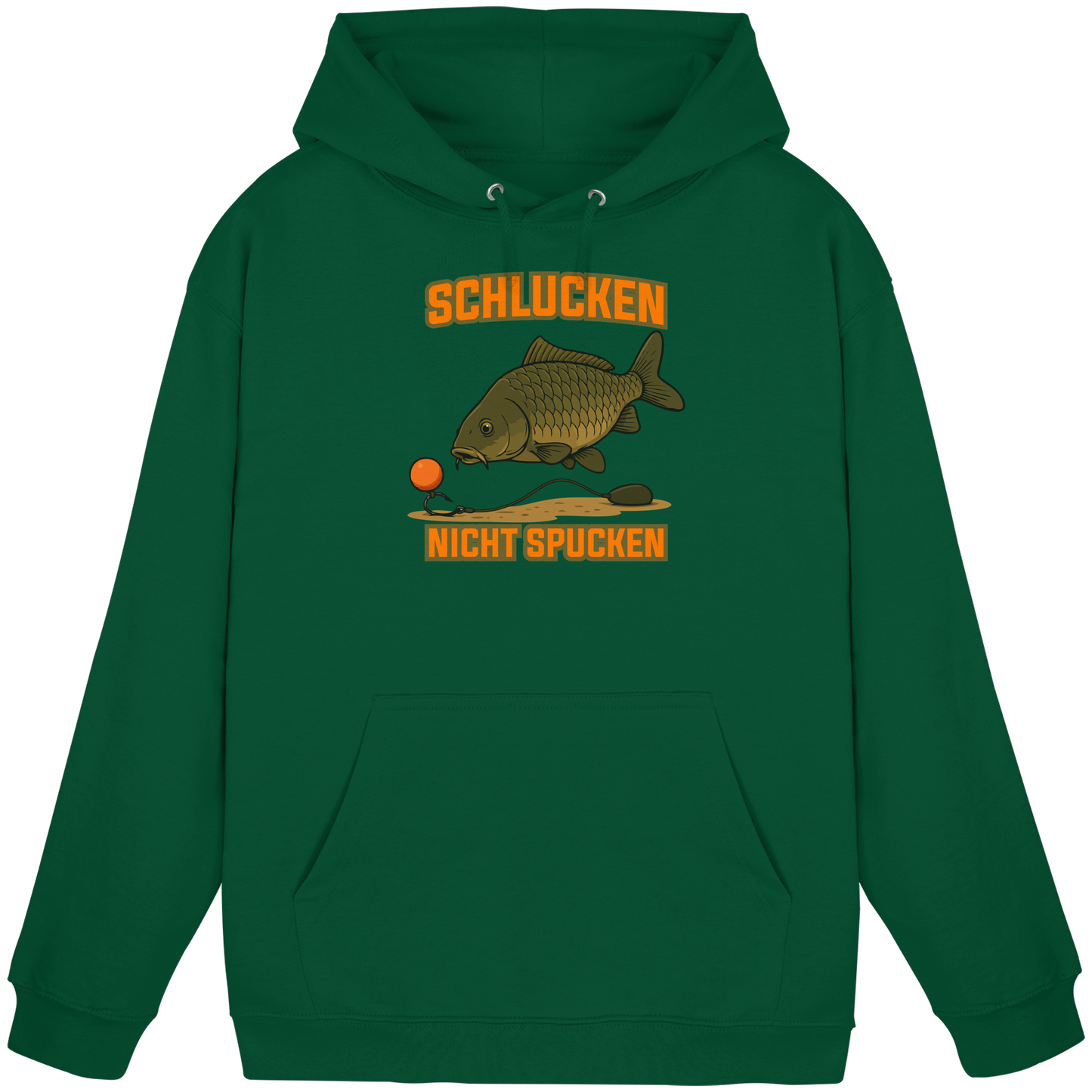 Schlucken nicht Spucken Carp Fishing Hunter Karpfen Angeln Angler Boilies Hoodie