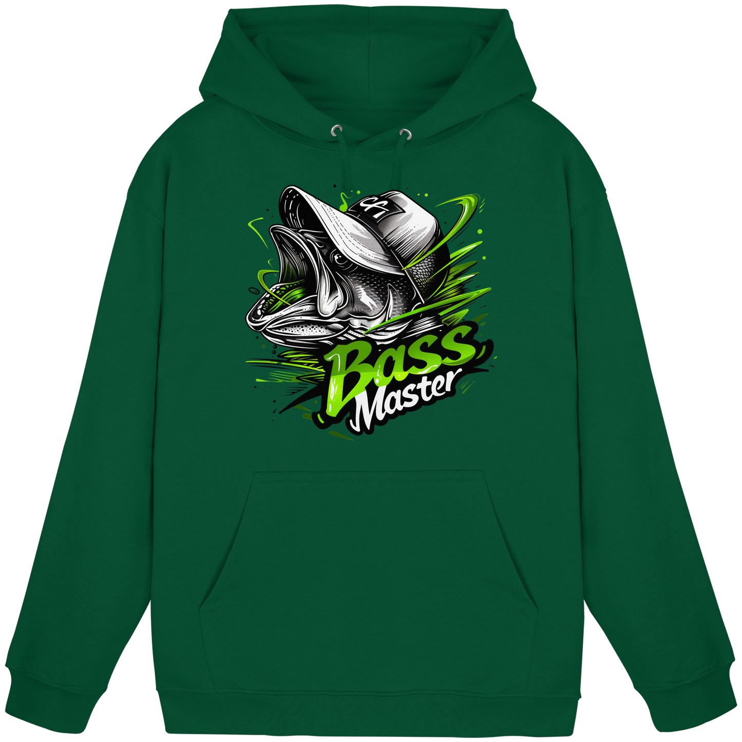 Bass Master Hoodie Barsch Schwarzbarsch Angler Fishing Raubfisch Angeln