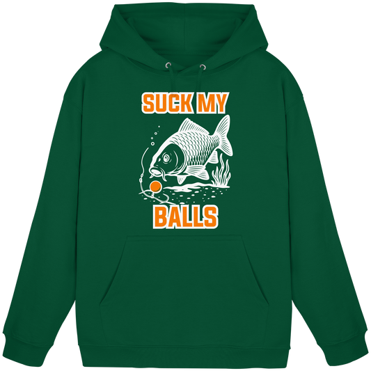 SUCK MY BALLS - Carp Fishing Hunter Karpfen Angeln Angler Boilies  Hoodie KaPu
