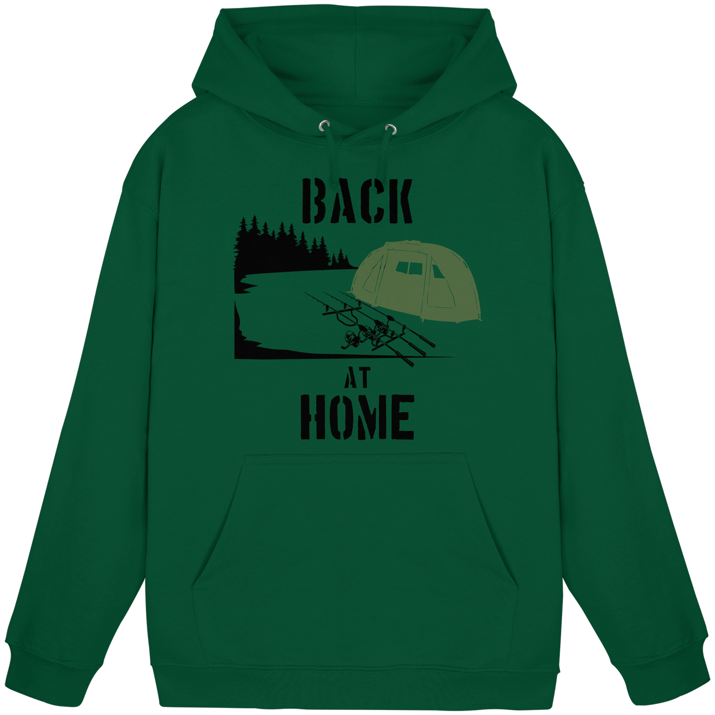 Back at Home Angler Karpfenangeln Karpfen Hotspot Angelplatz Angeln KaPu Hoodie Carp