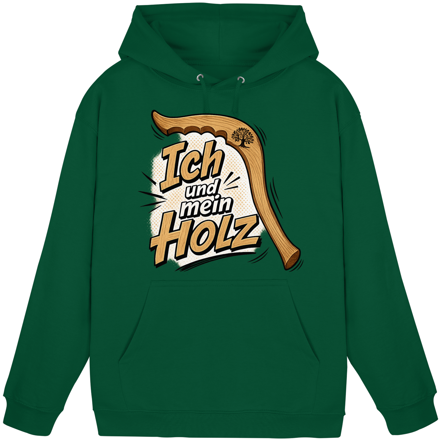 Wallerholz „Ich und mein Holz“ Wallerangler & Welsangler KaPu Hoodie