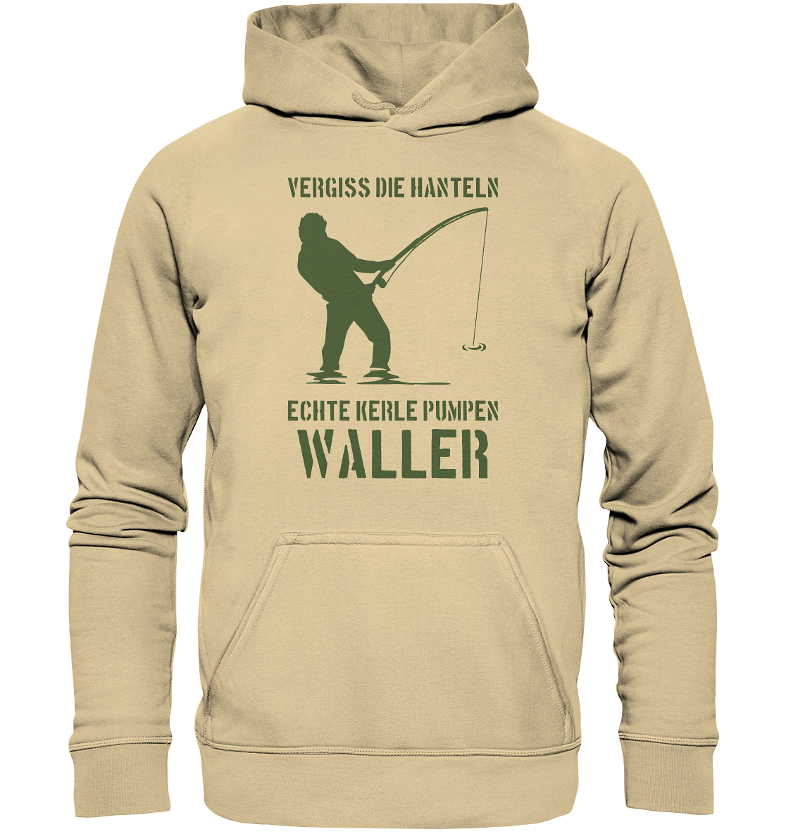 Vergiss die Hanteln echte Kerle pumpen Waller - Basic Unisex Hoodie