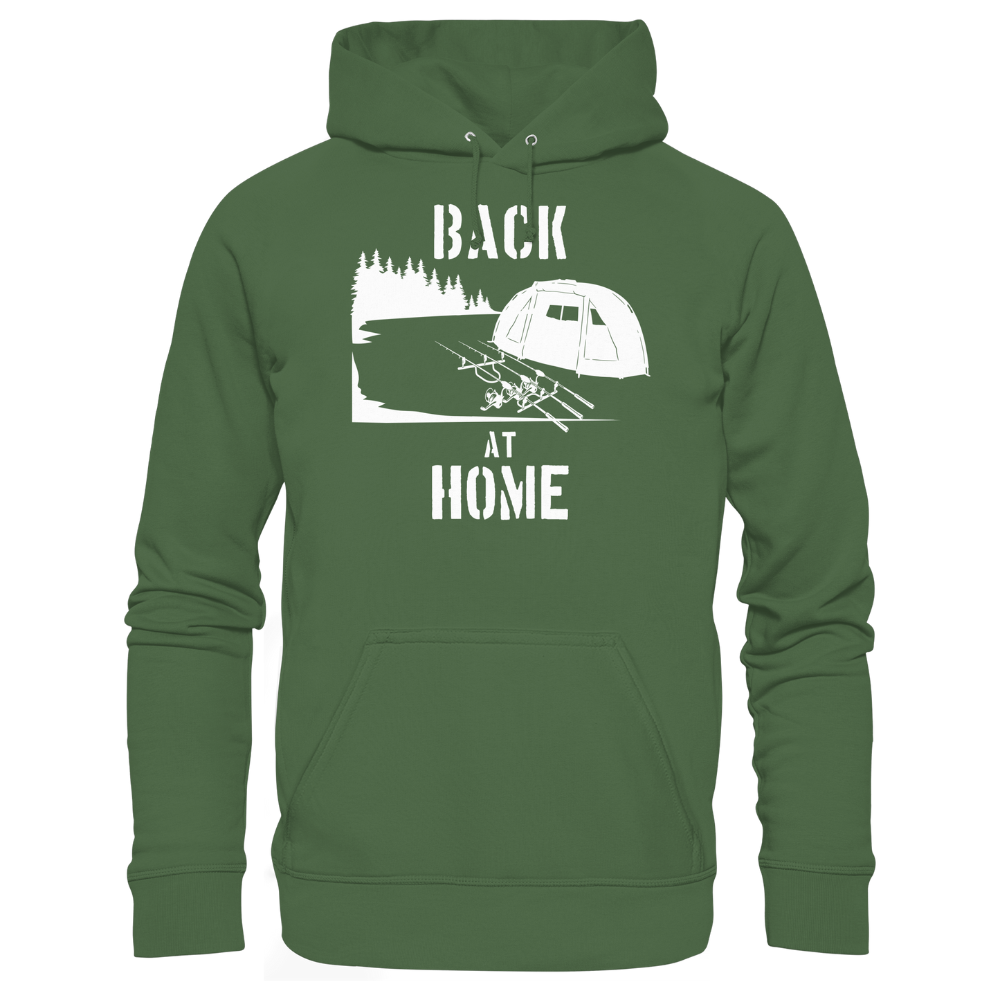 Back at Home Angler Karpfenangeln Karpfen Hotspot Angelplatz Angeln KaPu Hoodie
