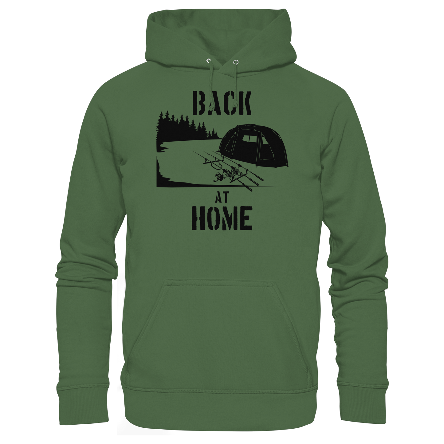 Back at Home Angler Karpfenangeln Karpfen Hotspot Angelplatz Angeln KaPu Hoodie