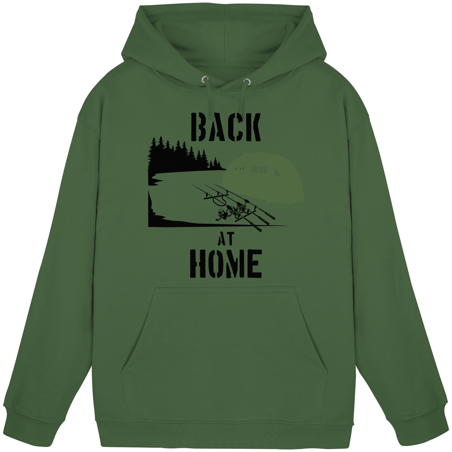 Back at Home Angler Karpfenangeln Karpfen Hotspot Angelplatz Angeln KaPu Hoodie Carp