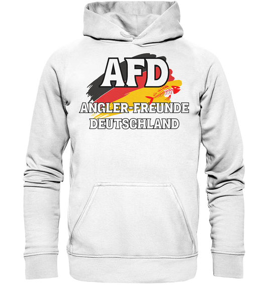 AFD Angler-Freunde Deutschland -  für Angler Fischerei Hobby Männer Angelsport Karpfen Raubfisch Wels Waller Zielfisch Angeln - Basic Unisex Hoodie