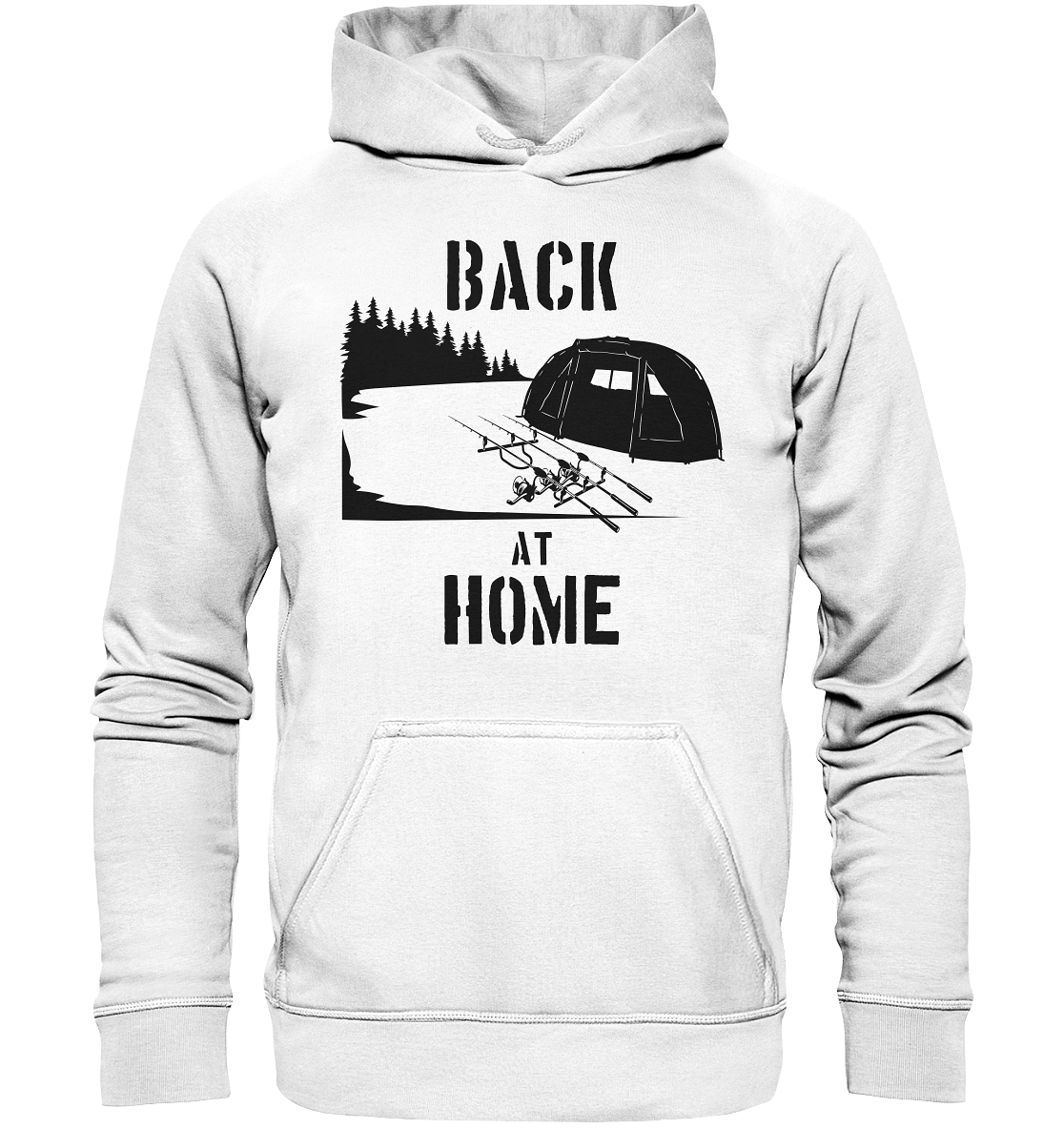 Back at Home - Karpfenangeln - Basic Unisex Hoodie