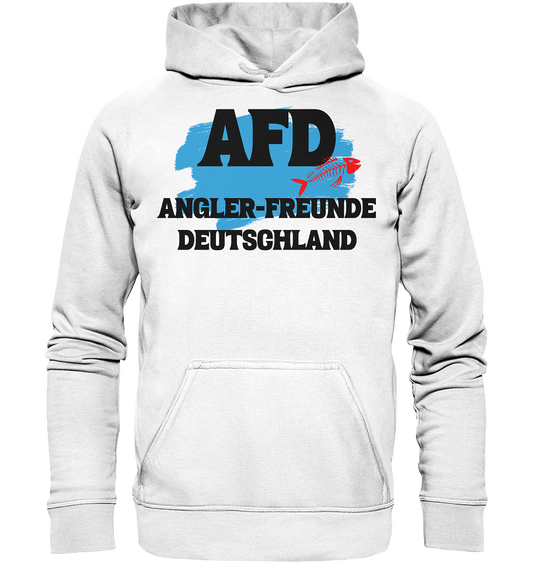 AFD Angel-Freunde Deutschland -  für Angler Fischerei Hobby Männer Angelsport Karpfen Raubfisch Wels Waller Zielfisch - Basic Unisex Hoodie