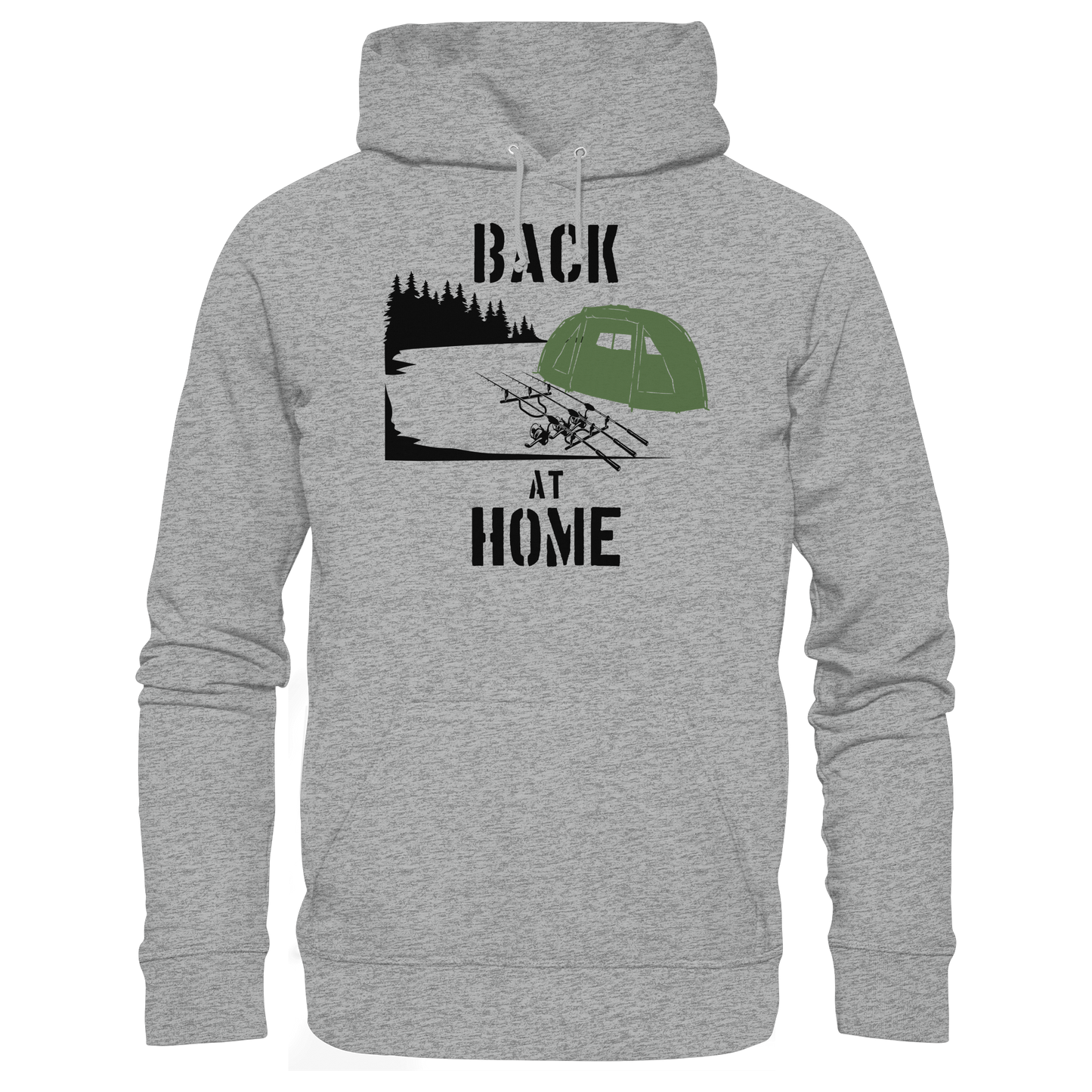 Back at Home Angler Karpfenangeln Karpfen Hotspot Angelplatz Angeln KaPu Hoodie Carp