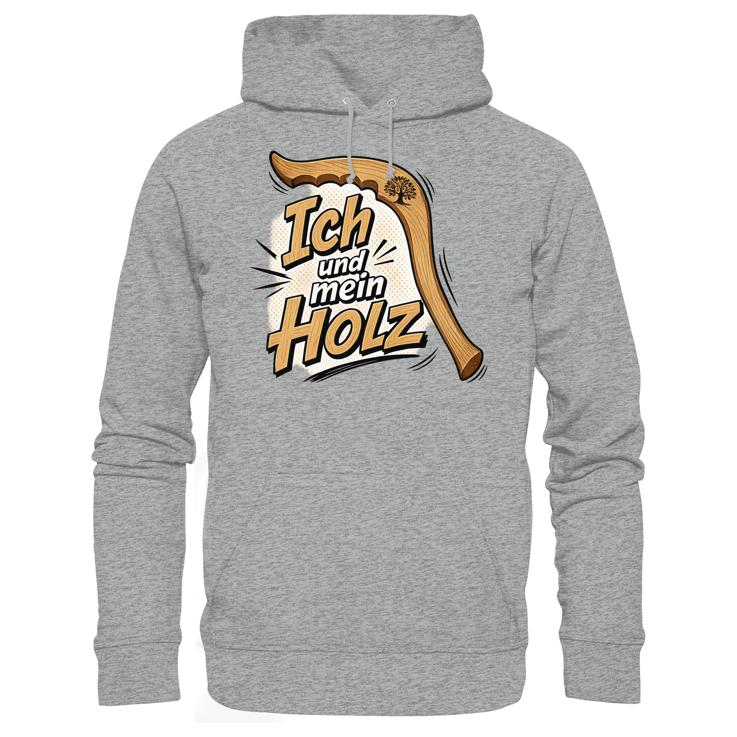 Wallerholz „Ich und mein Holz“ Wallerangler & Welsangler KaPu Hoodie