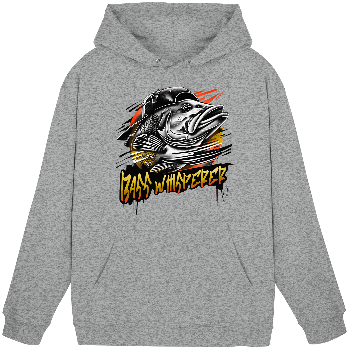 Bass Whisperer Hoodie Barsch KaPu Angler Fishing Raubfisch Angeln