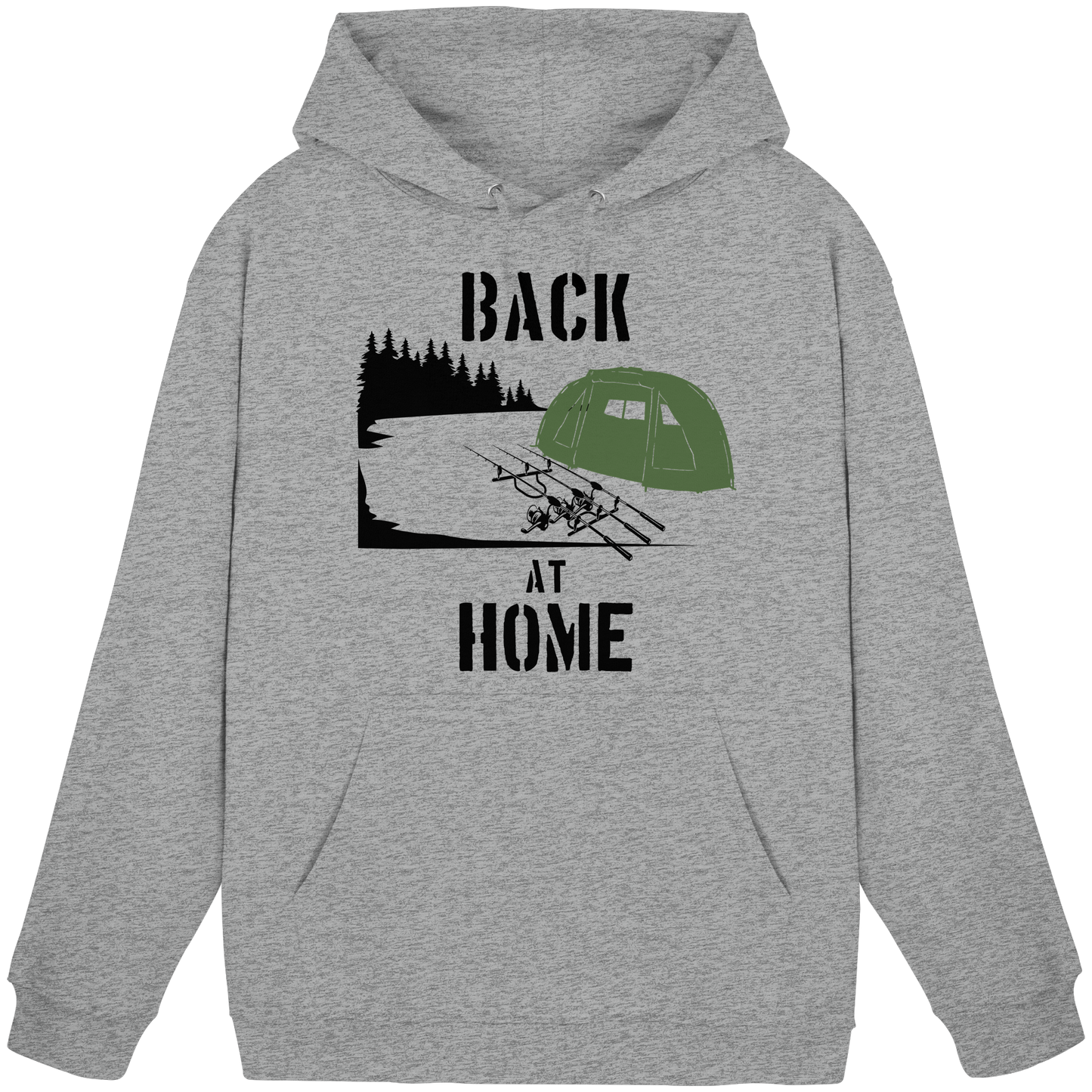 Back at Home Angler Karpfenangeln Karpfen Hotspot Angelplatz Angeln KaPu Hoodie Carp