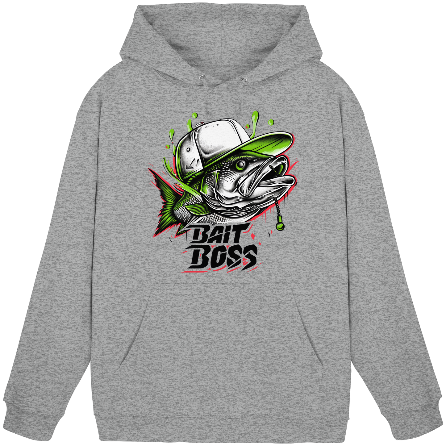 Bait Boss Hoodie – Angler KaPu Fishing Bass Barsch Köder Angeln