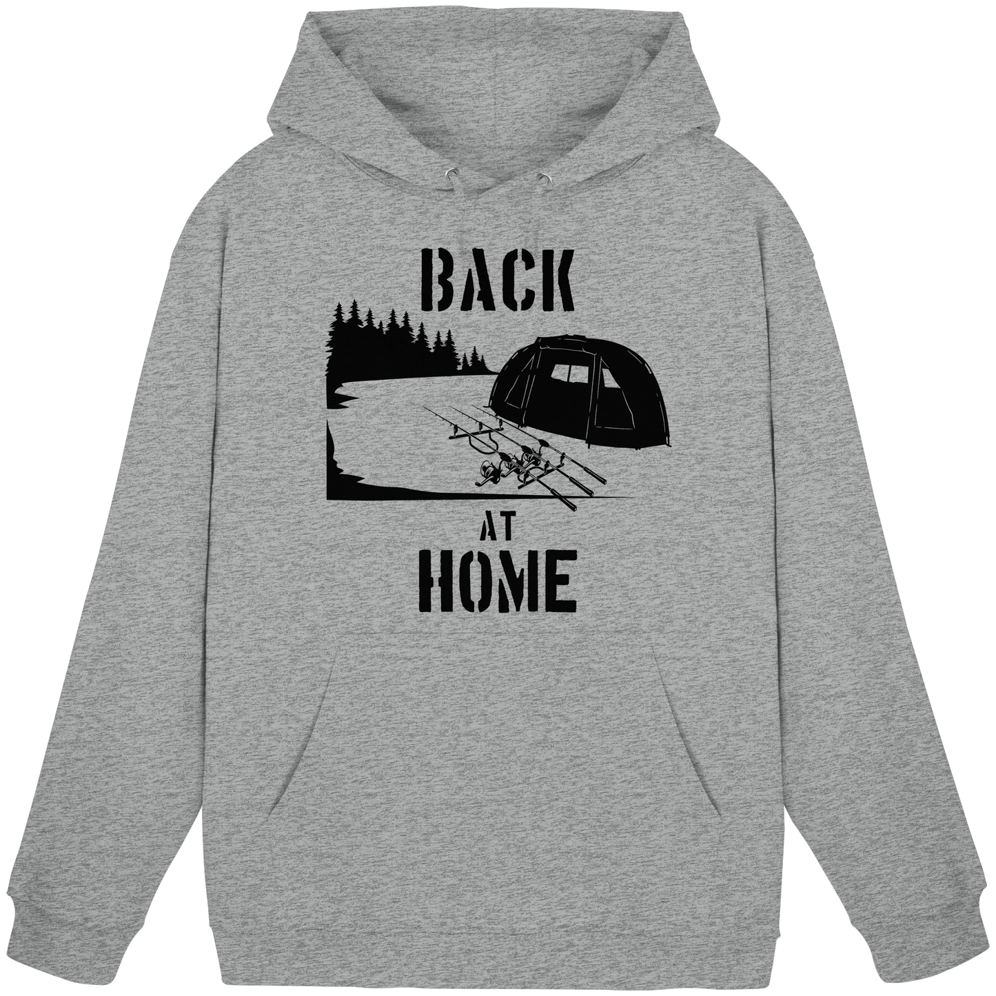 Back at Home Angler Karpfenangeln Karpfen Hotspot Angelplatz Angeln KaPu Hoodie