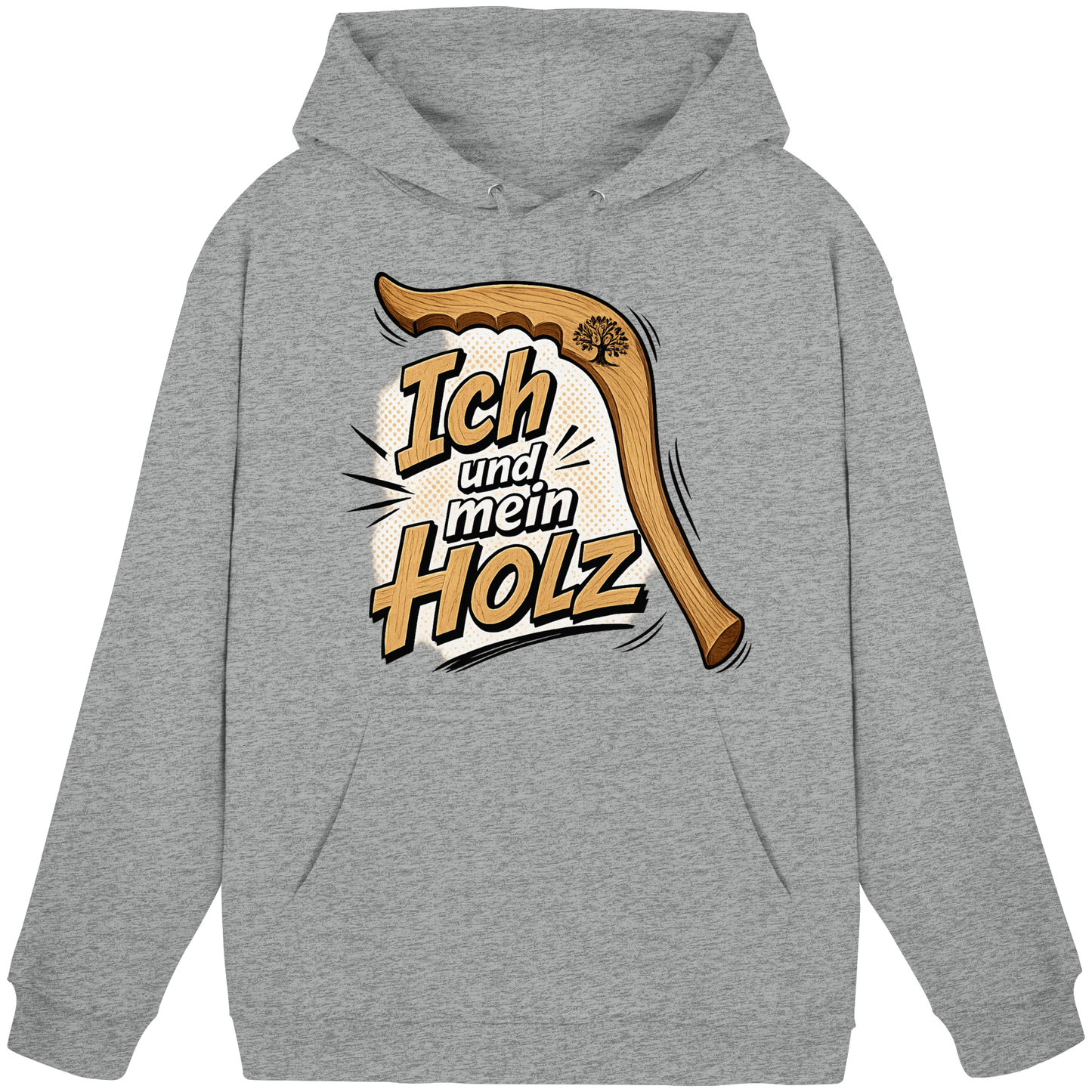 Wallerholz „Ich und mein Holz“ Wallerangler & Welsangler KaPu Hoodie