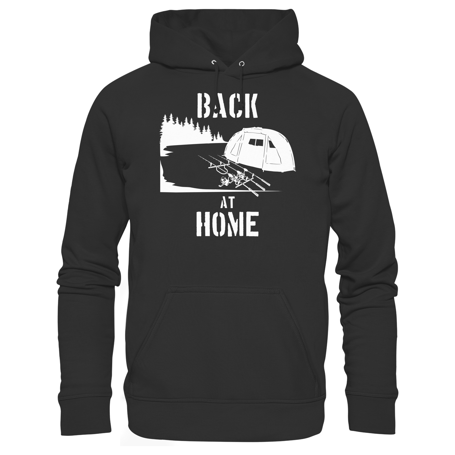Back at Home Angler Karpfenangeln Karpfen Hotspot Angelplatz Angeln KaPu Hoodie