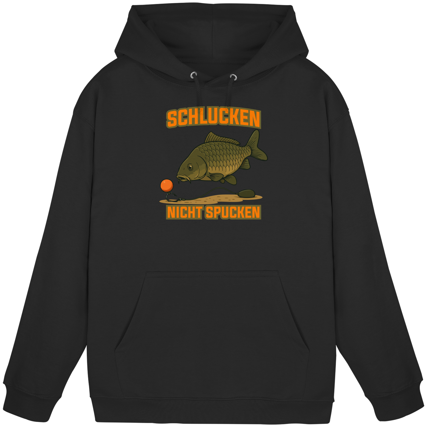 Schlucken nicht Spucken Carp Fishing Hunter Karpfen Angeln Angler Boilies Hoodie