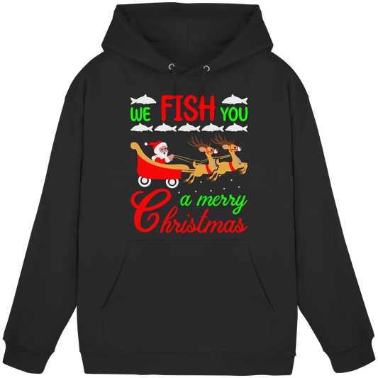 WE FISH YOU A MERRY CHRISTMAS Fröhliche Weihnachten Angler Angeln KaPu Hoodie