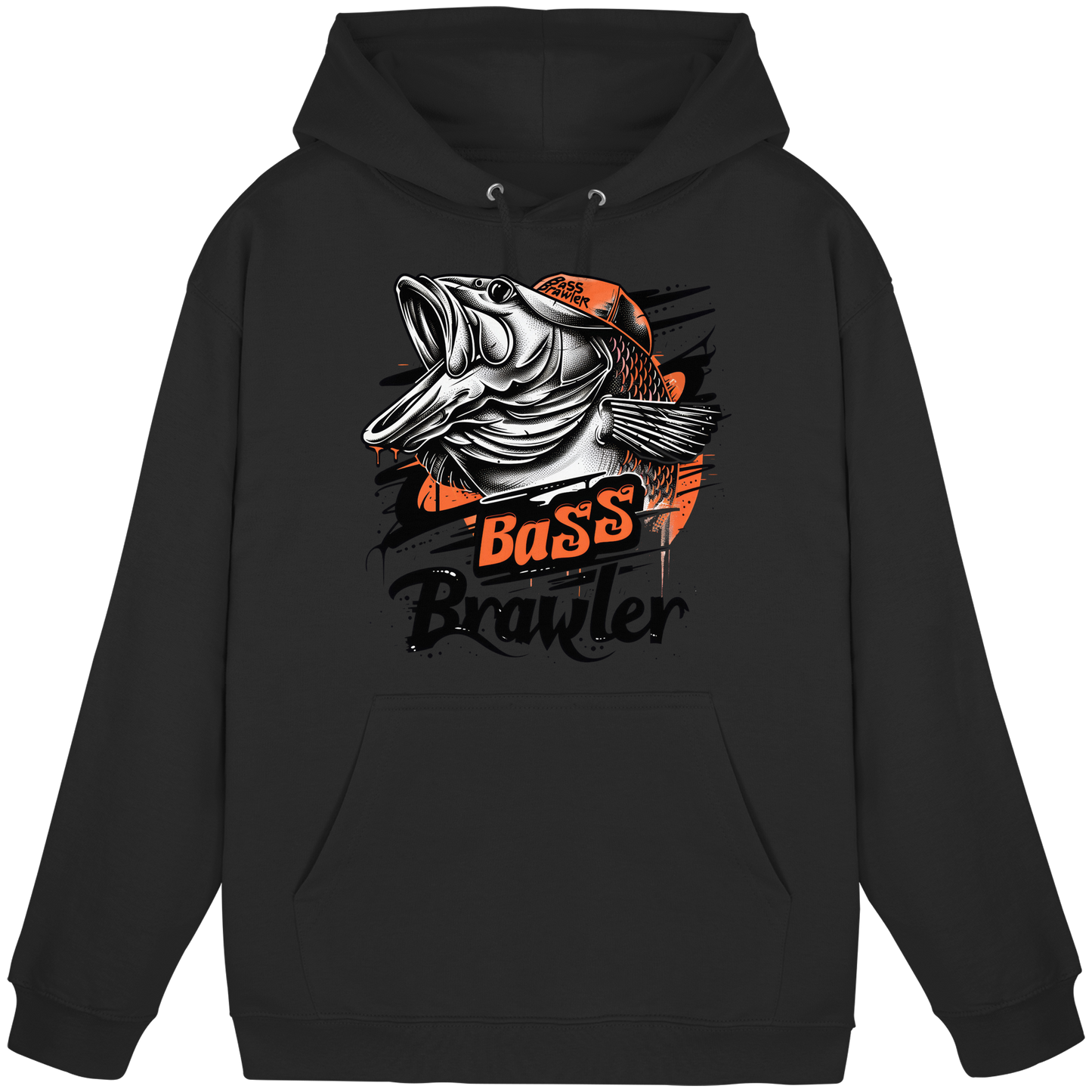 Bass Brawler Hoodie / KaPu – Barsch Angler Fishing Raubfisch Angeln