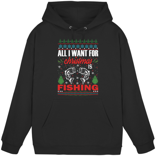 All I want for Christmas is Fishing - Ugly X-Mas für Angler Angeln KaPu Hoodie