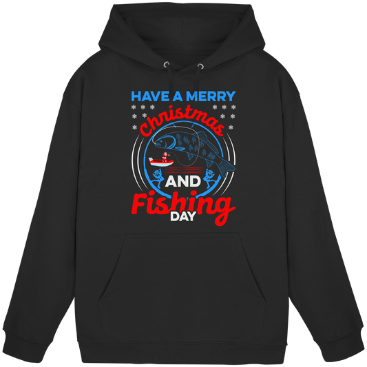 Have a Merry Christmas and a Fishing Day Angler Angeln Ugly Xmas KaPu Hoodie