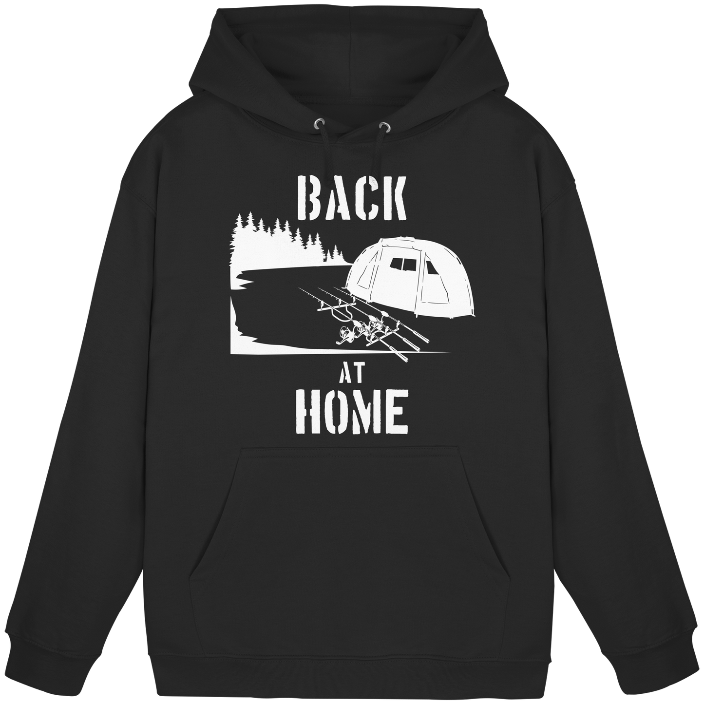 Back at Home Angler Karpfenangeln Karpfen Hotspot Angelplatz Angeln KaPu Hoodie