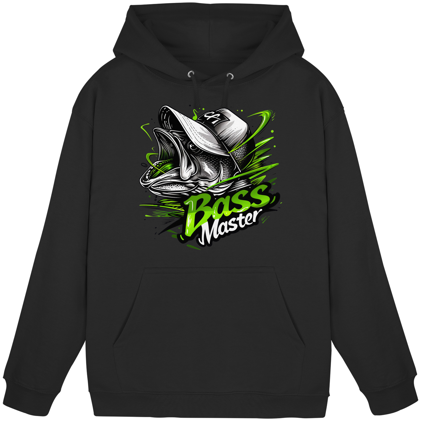 Bass Master Hoodie Barsch Schwarzbarsch Angler Fishing Raubfisch Angeln
