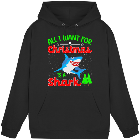 ALL I WANT FOR CHRISTMAS IS A SHARK Angler Angeln Fun Ugly Xmas KaPu Hoodie