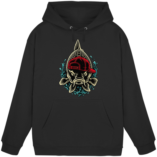 Cooler Karpfen mit Cap Hoodie Lustiger Carp Fishing KaPu für Karpfenangler