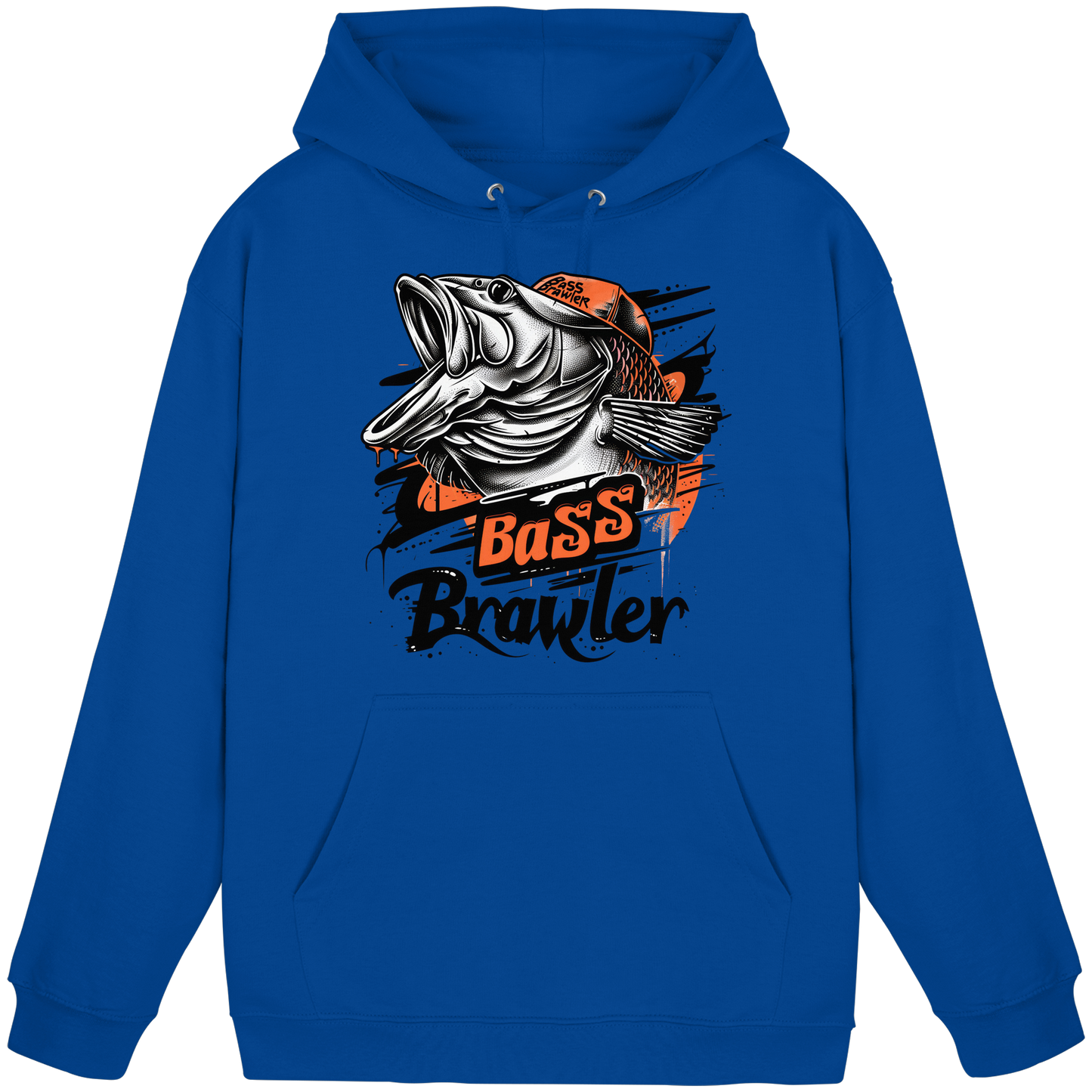 Bass Brawler Hoodie / KaPu – Barsch Angler Fishing Raubfisch Angeln