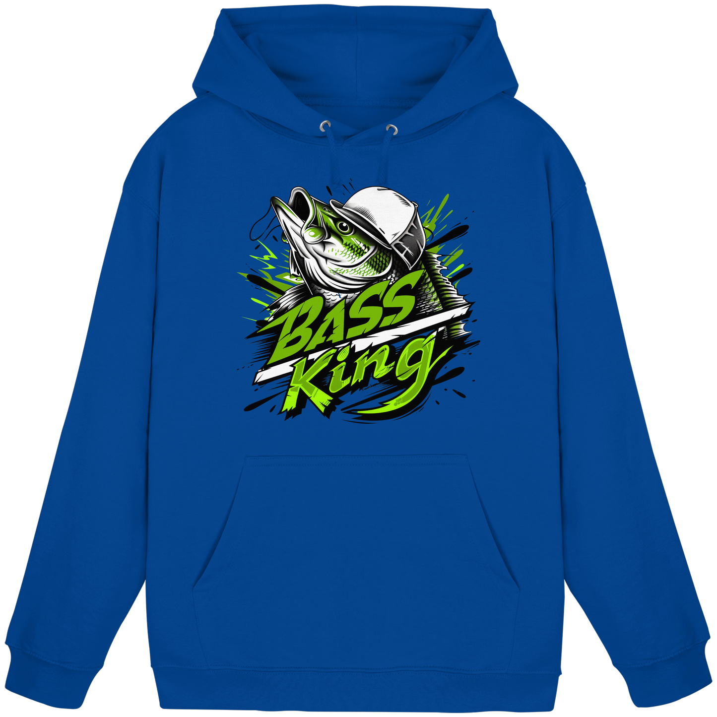Bass King Hoodie – Barsch Schwarzbarsch Angler Fishing Raubfisch Angeln