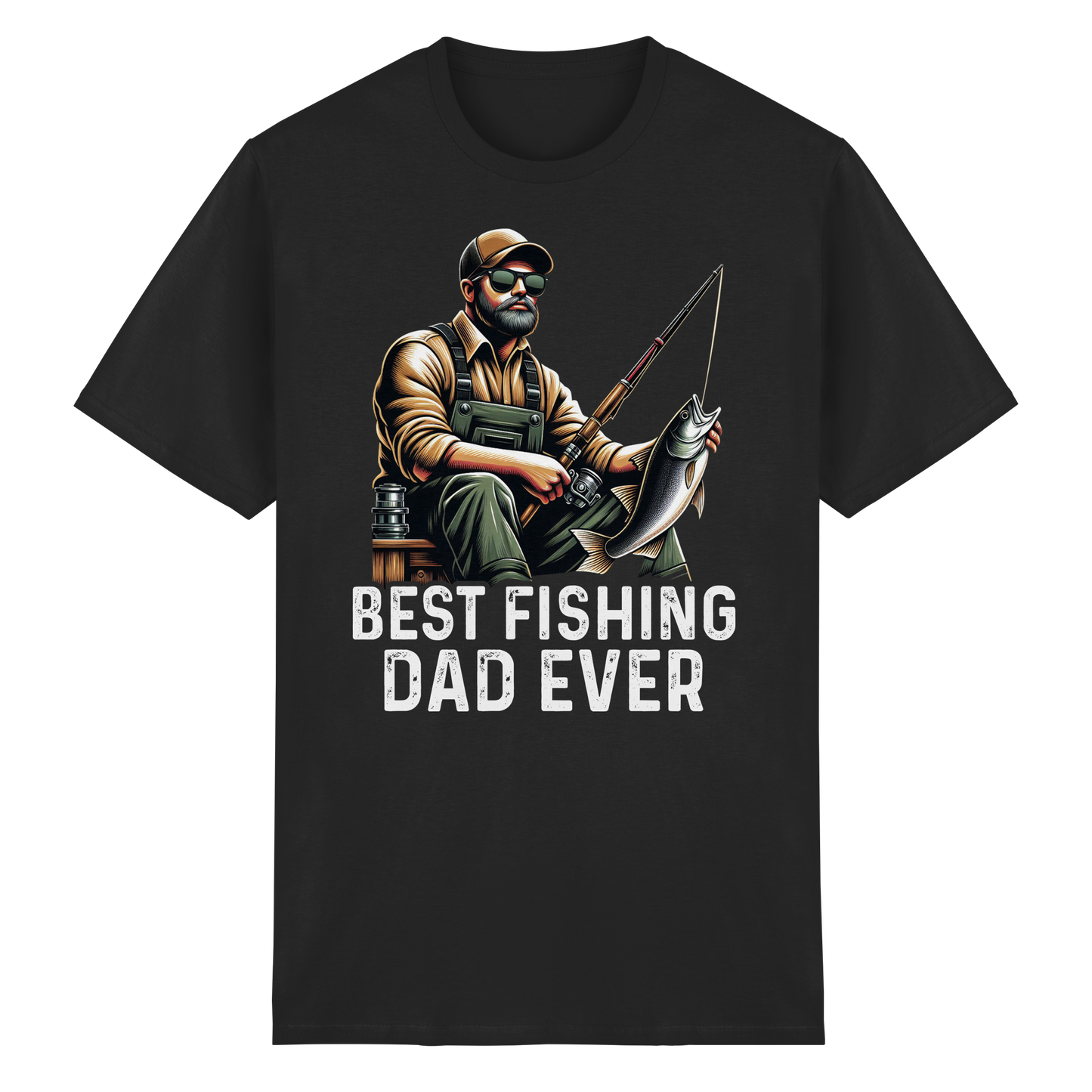 Best Fishing Dad ever Bester Angel Papa Angler Fischer Angeln Vater T-Shirt Shirt