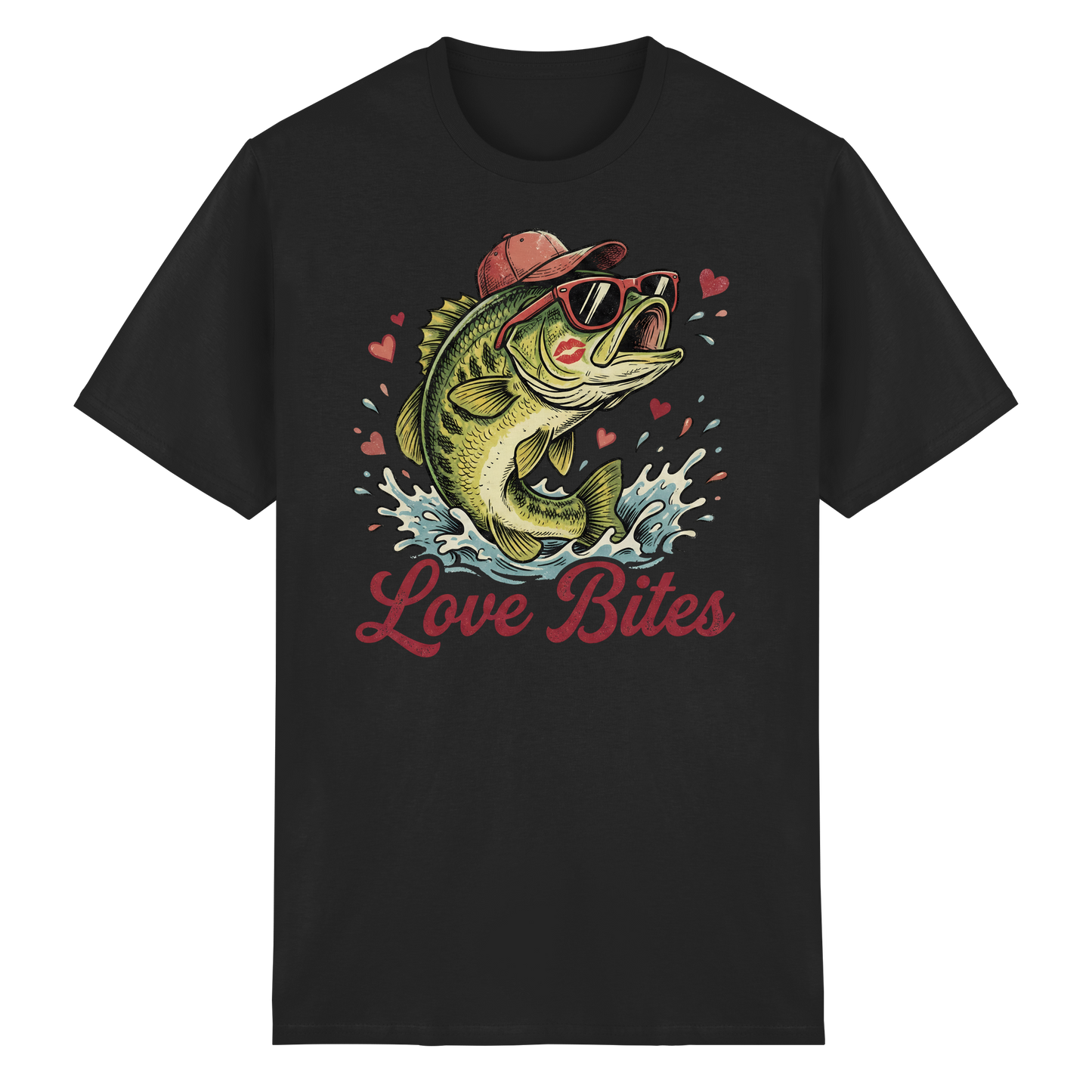 Love Bites Shirt – Angler T-Shirt Fishing Humor Geschenk für Angelfans