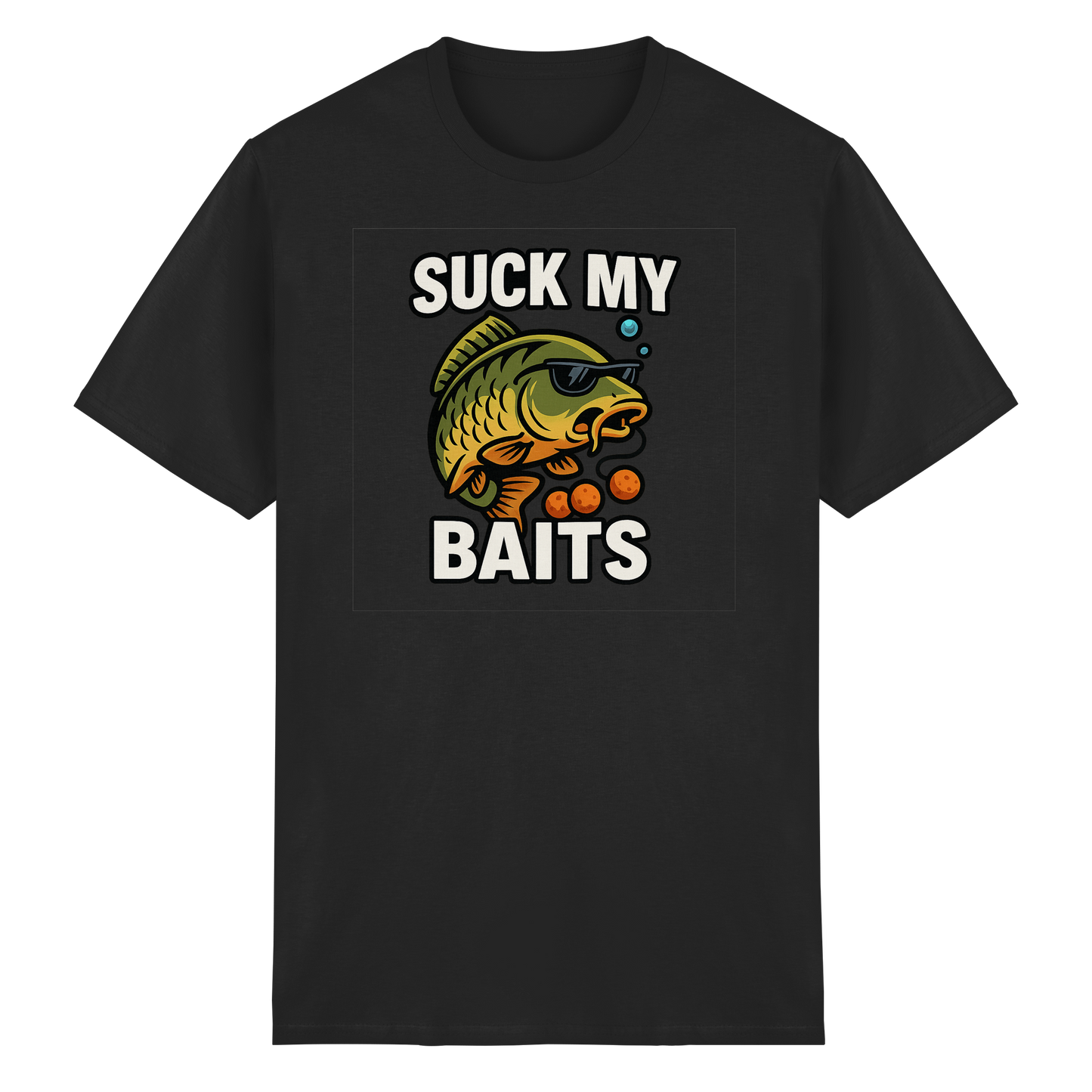 Suck my Baits - Karpfen Carp Balls Karpfenangler Angler Boilies Angeln T-Shirt