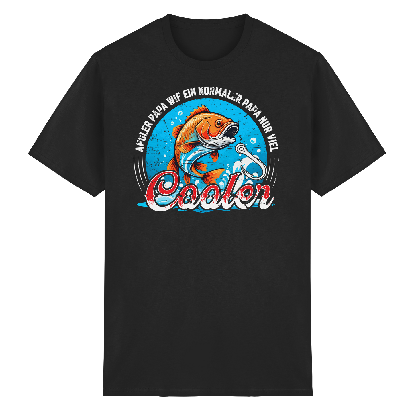 Angler Papa wie ein normaler Papa nur viel cooler - Angeln Fischer Shirt T-Shirt