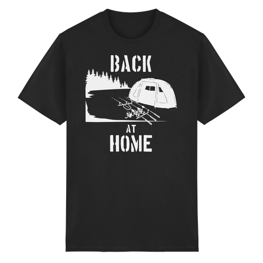 Back at Home Angler Karpfenangeln Karpfen Hotspot Angelplatz Angeln Carp T-Shirt