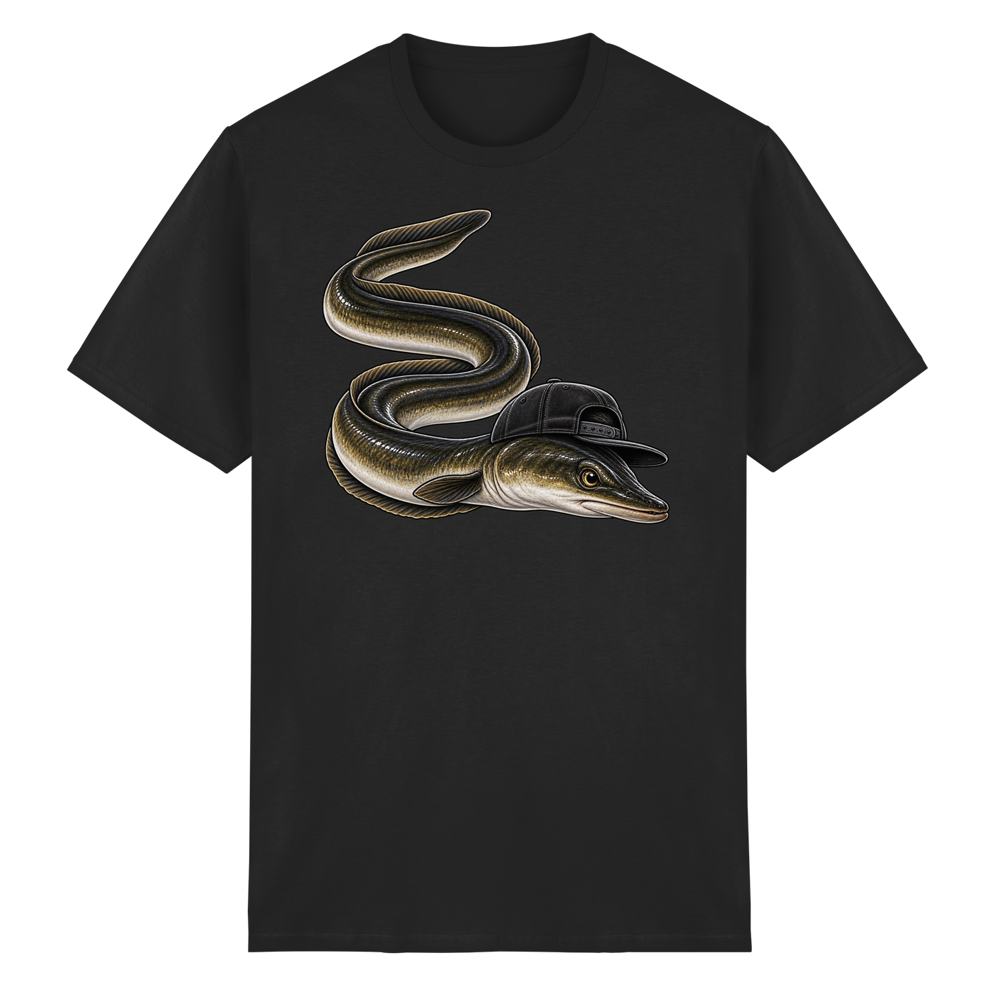 Cooler Aal mit Cap T-Shirt – Lustiges Angelshirt für Aalangler Angler Angeln