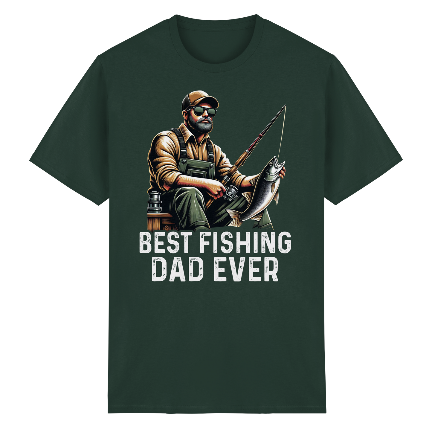 Best Fishing Dad ever Bester Angel Papa Angler Fischer Angeln Vater T-Shirt Shirt