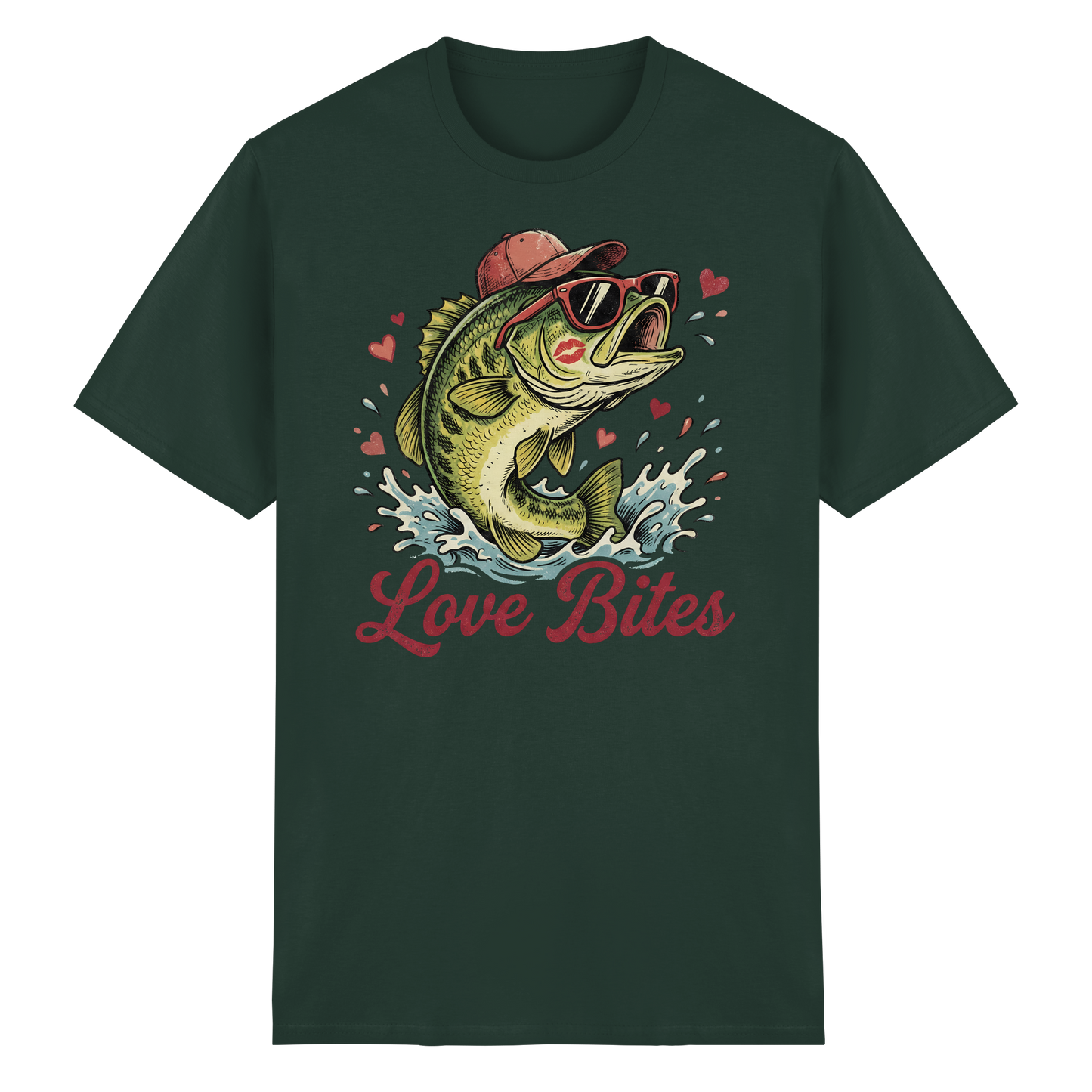 Love Bites Shirt – Angler T-Shirt Fishing Humor Geschenk für Angelfans